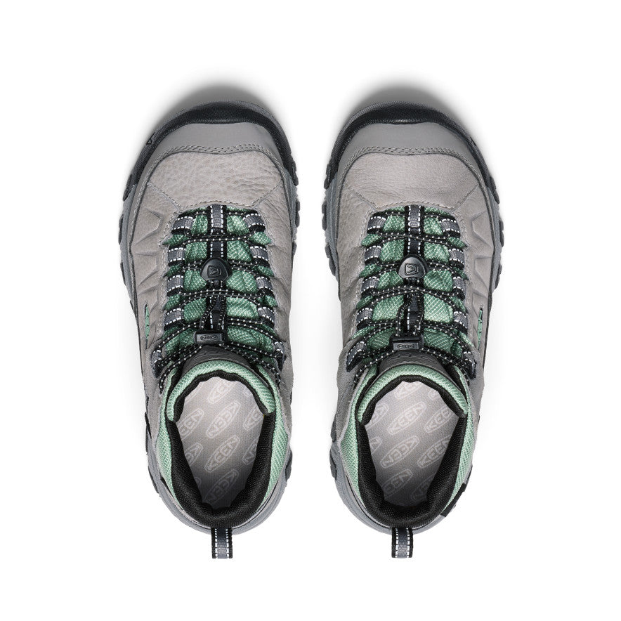 Big Kids' Targhee IV Waterproof Hiking Boot | Alloy/Granite Green - Image 4