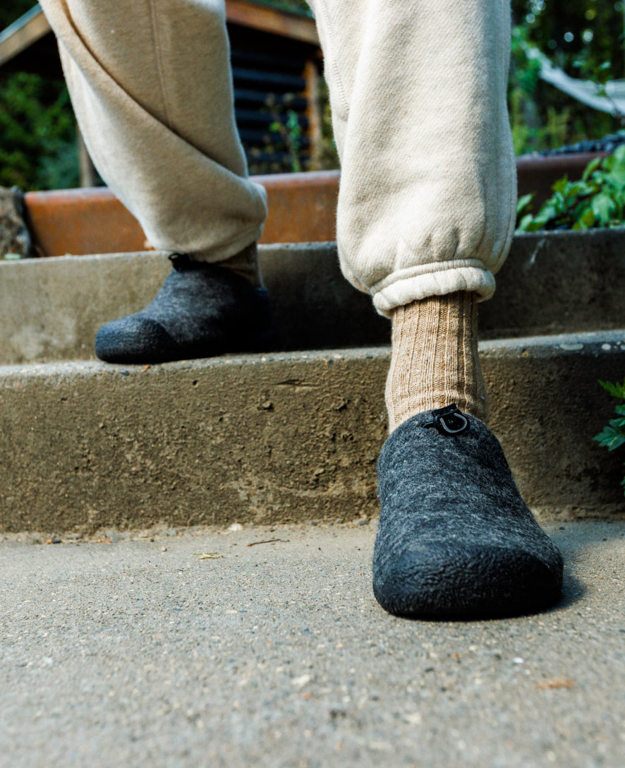 Men's Howser III Slide | Charcoal Grey Felt/Black - Image 7
