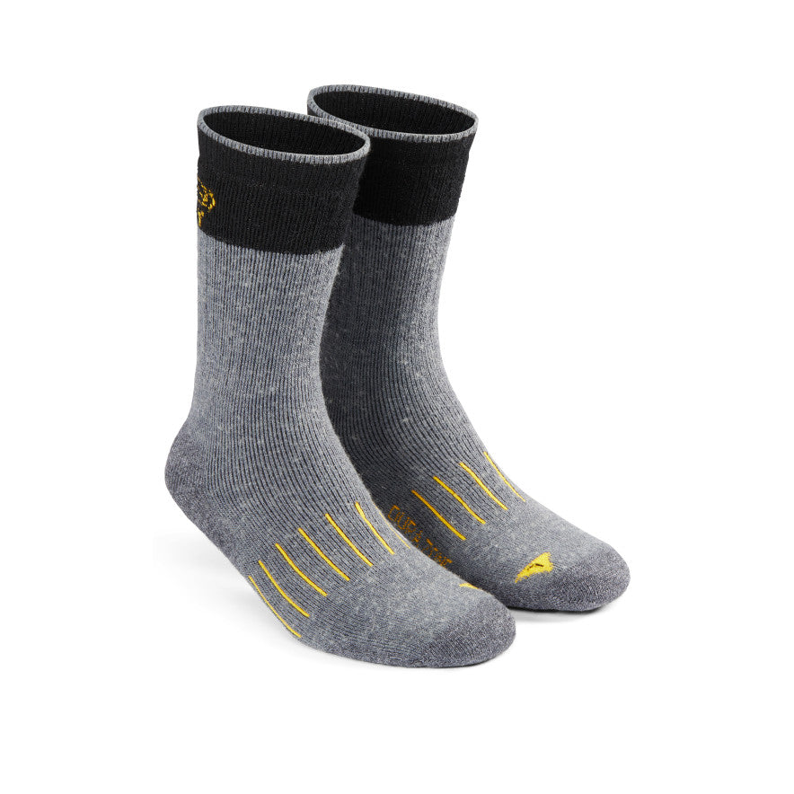 Men's Pittsburg Double Denier Medium Crew Sock | Grey
