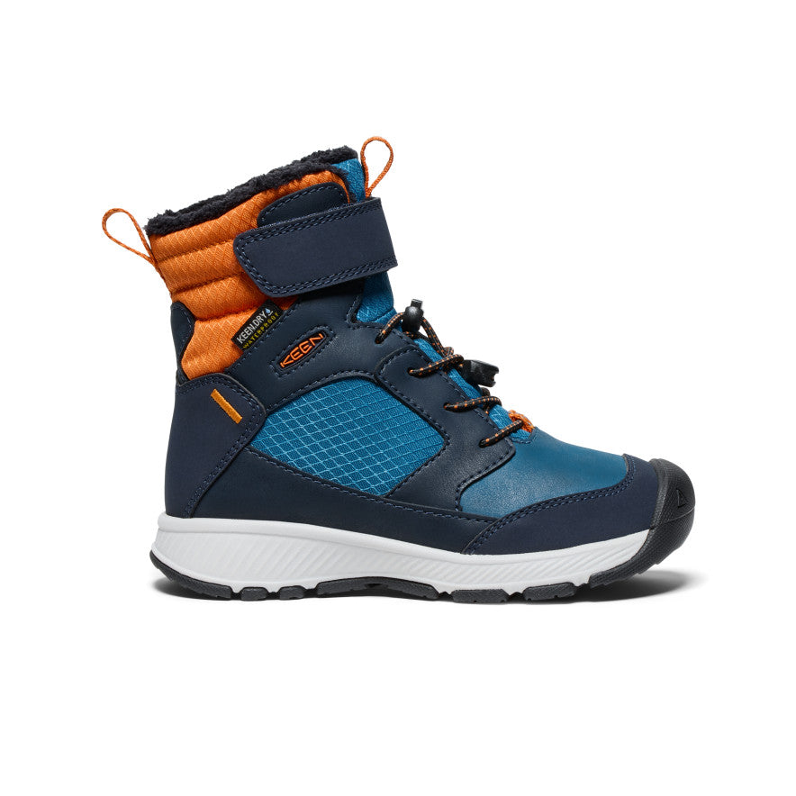 Little Kids' Skua Waterproof Winter Boot | Sky Captain/Gold Flame