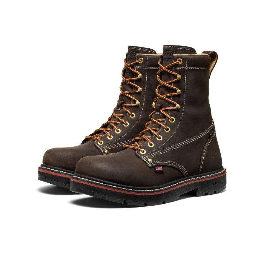 Men's Liberty 8 Waterproof 90° Heel Boot (Carbon Toe) | Coffee Bean/Black - Image 2