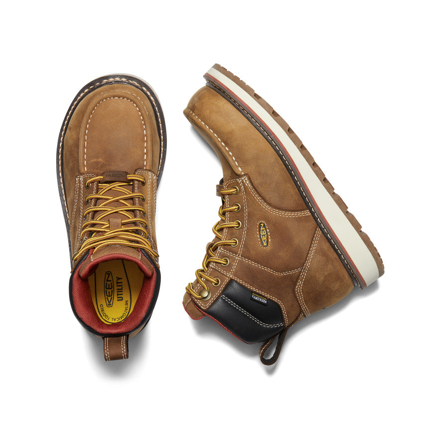 Women's Cincinnati 6 Waterproof Boot (Carbon Toe) | Belgian/Sandshell - Image 4