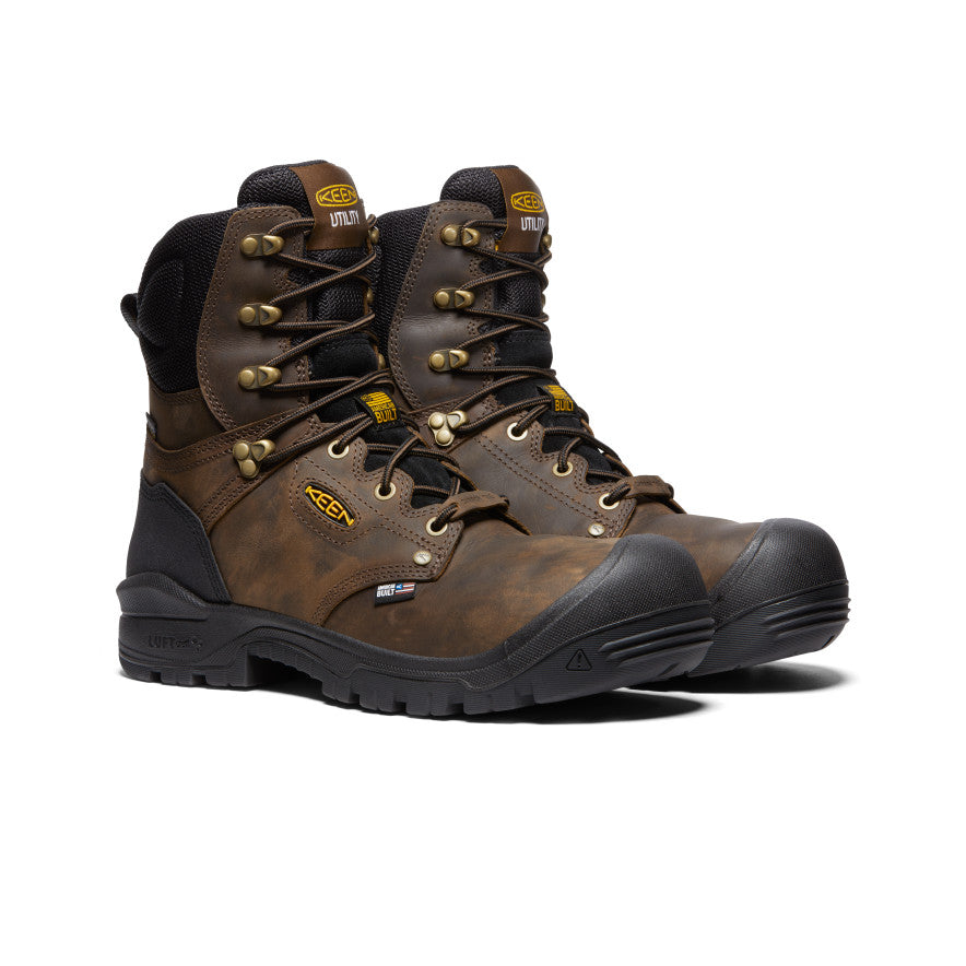Men's Independence 8 Waterproof Boot (Carbon Toe) | Dark Earth/Black - Image 2