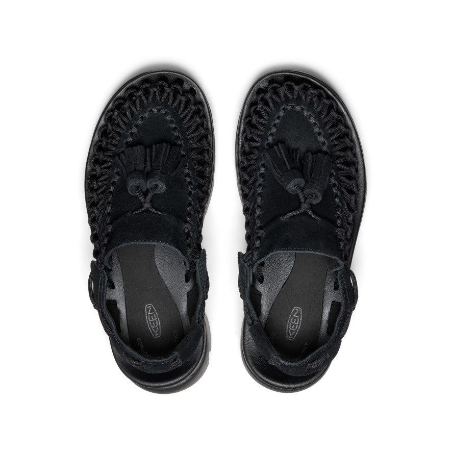 All Gender UNEEK PLT Tassel Sneaker | Black/Black - Image 4