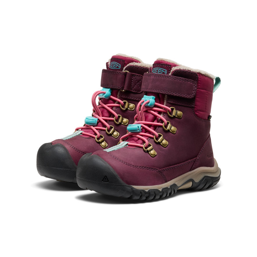 Little Kids' Kanibou Waterproof Winter Boot | Fig/Pink Lemonade - Image 2