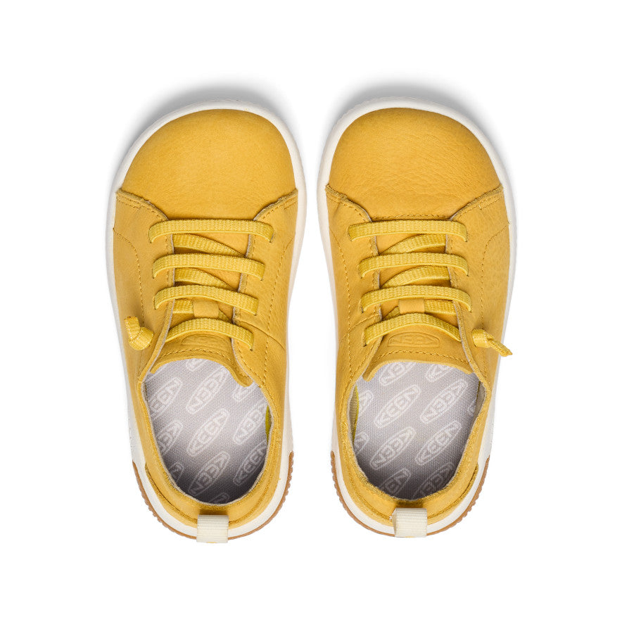 Little Kids' KNX Leather Sneaker | Daffodil/Star White - Image 4