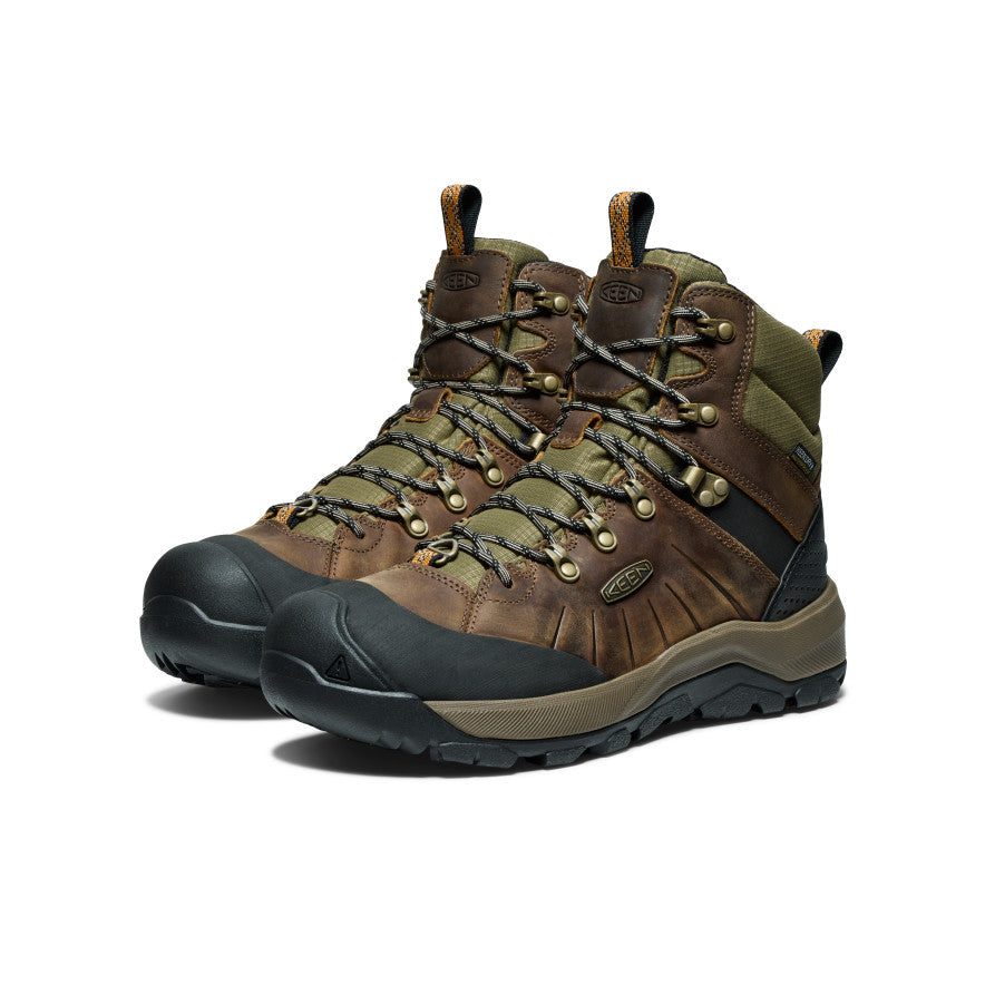 Men's Revel IV Polar Waterproof Boot | Bison/Orange Pepper - Image 2