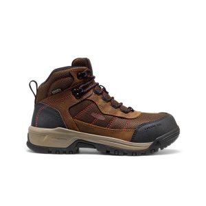 Women's Skokie Waterproof Work Boot (Carbon Toe) | Bison/Black