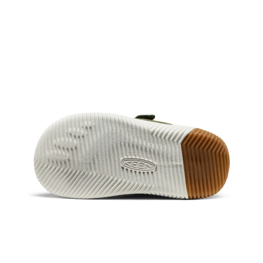 Little Kids' KNX T-Toe Sneaker | Bronze Green/Star White - Image 6