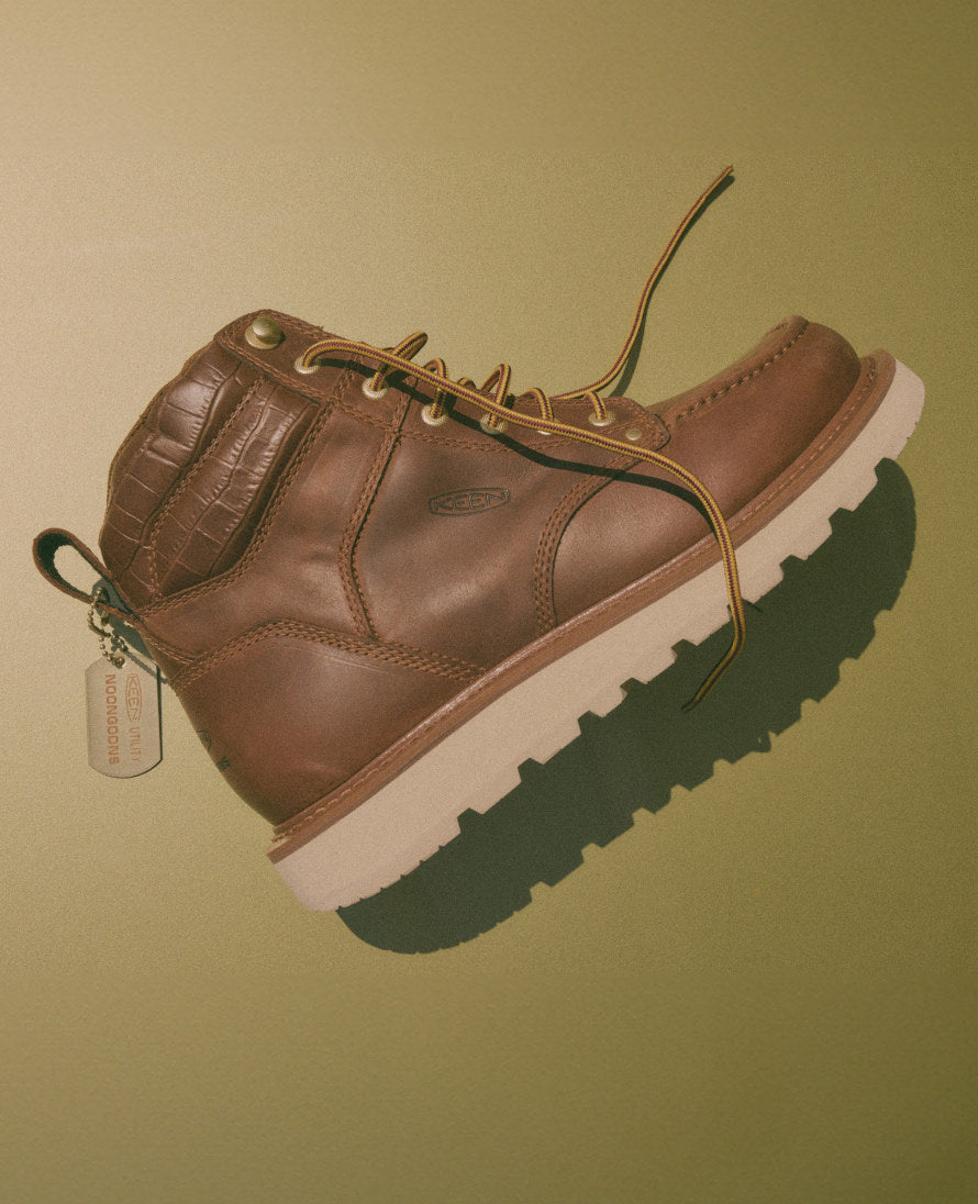 Men's Cincinnati 6 Boot (Soft Toe) x Noon Goons | Leather Brown/Off White - Image 9