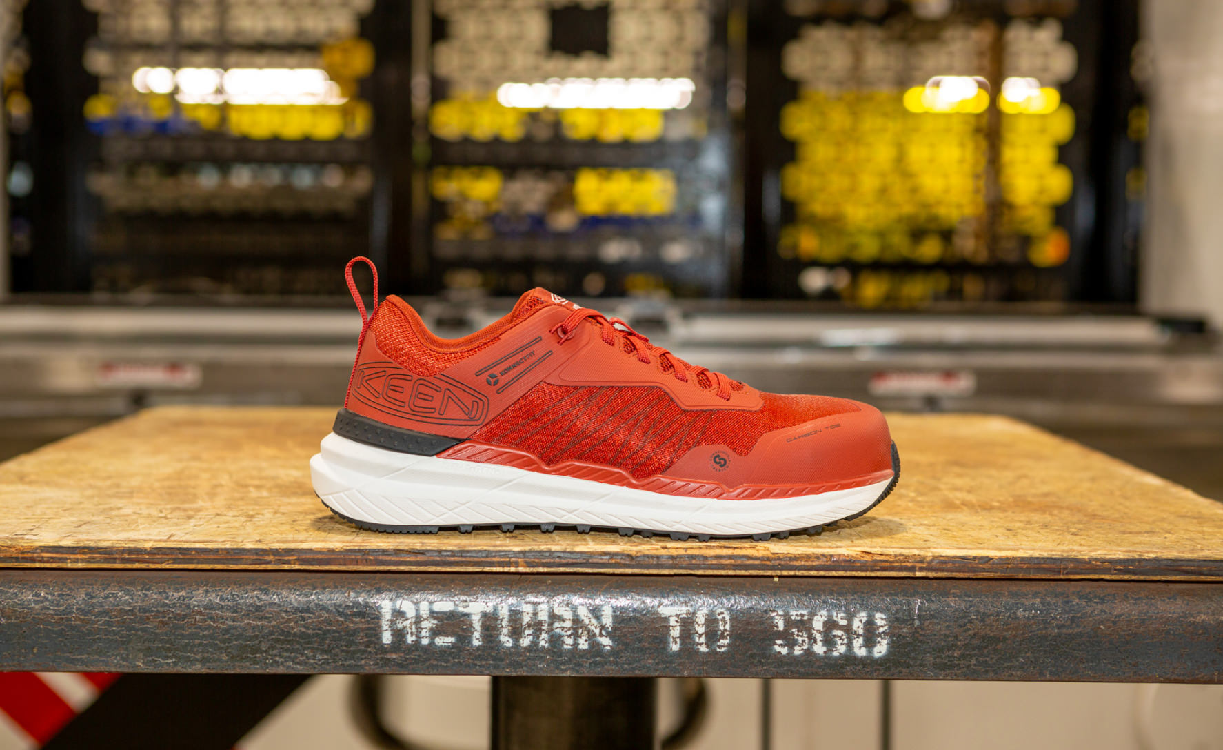 Men's Speedworks Work Sneaker (Carbon Toe) | Red Ochre/Black - Image 7