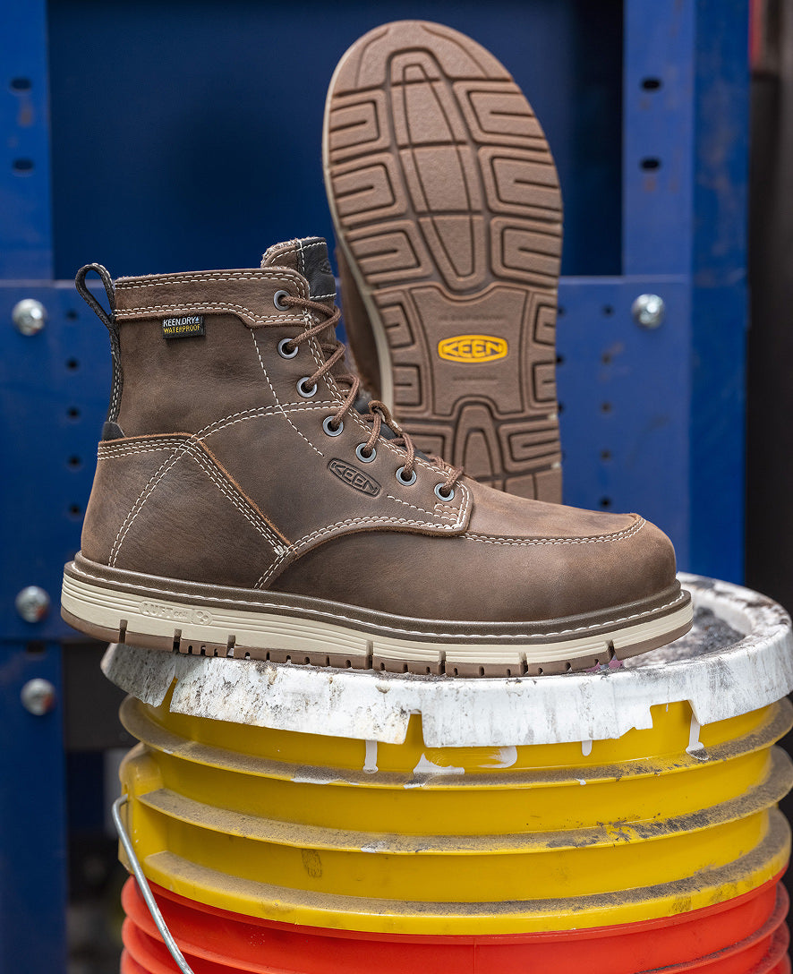 Women's San Jose 6 Waterproof Boot (Aluminum Toe) | Cascade Brown/Gum - Image 9