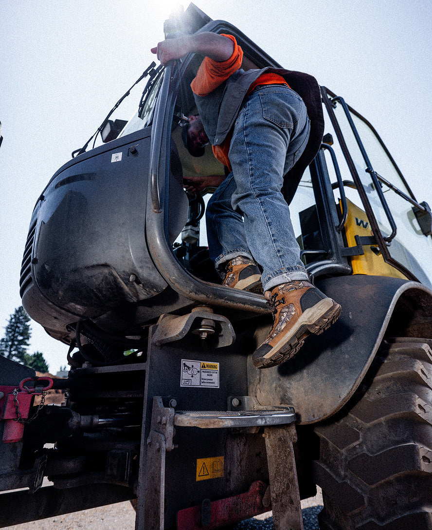 Men's Skokie Waterproof Work Boot (Carbon Toe) | Camo/Black - Image 8