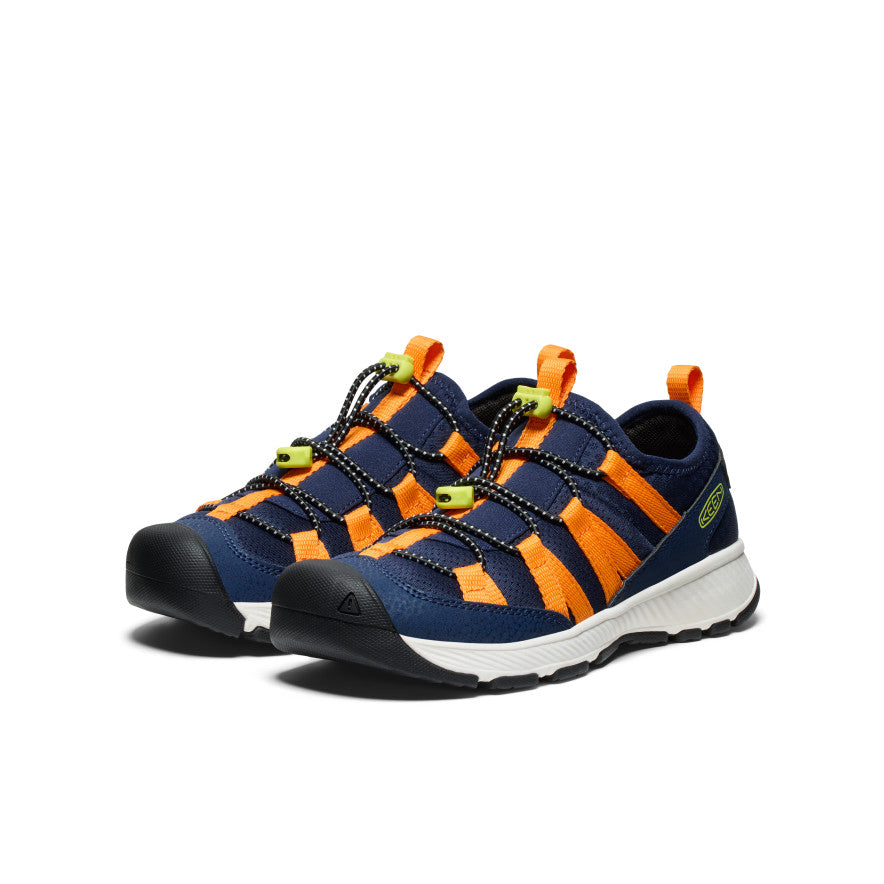 Big Kids' Motozoa Sneaker | Naval Academy/Bright Marigold - Image 3