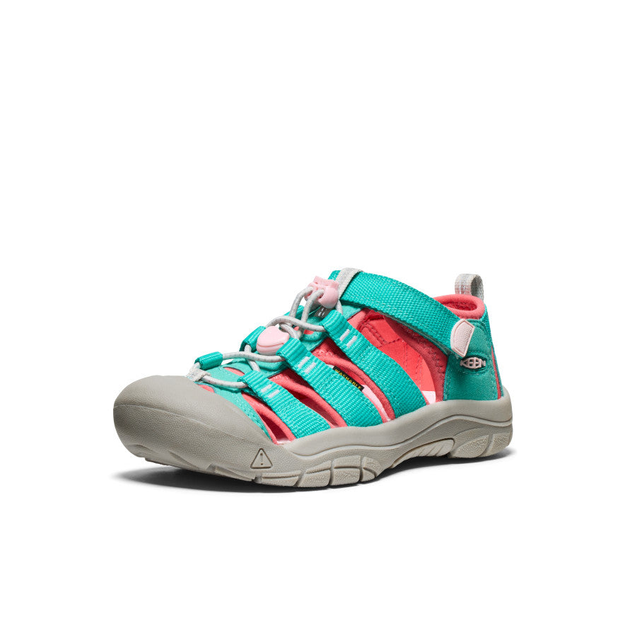 Big Kids' Newport H2 | Bright Aqua/Giggle Pink - Image 3