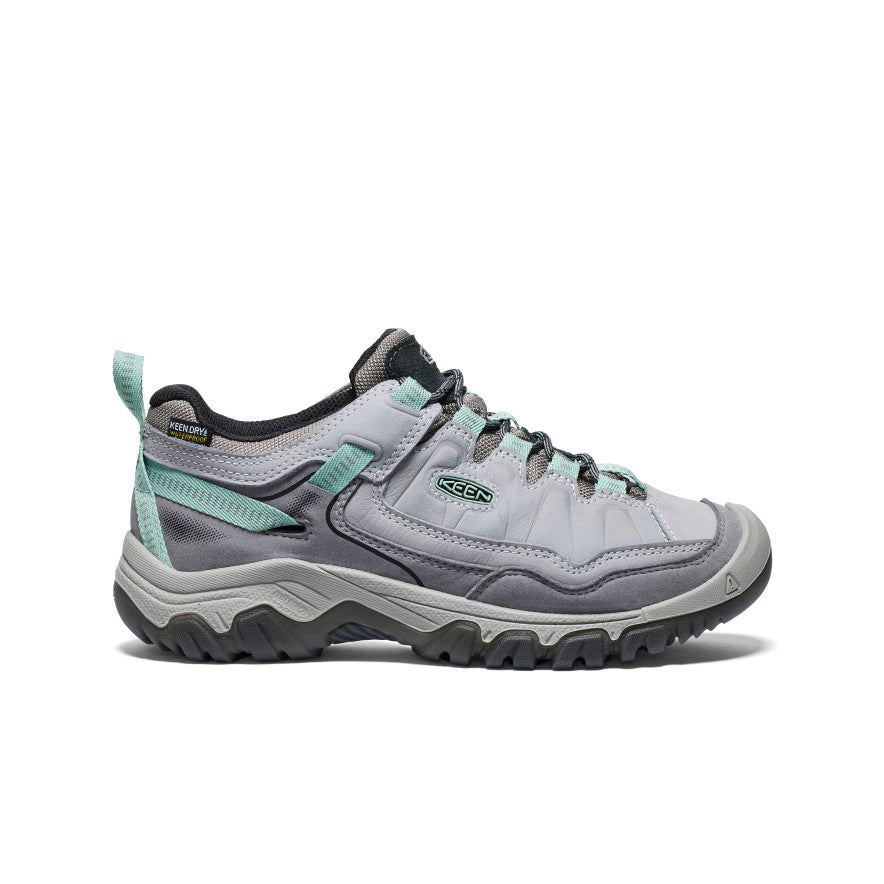 Women's Targhee IV Wide Waterproof Hiking Shoe | Alloy/Granite Green