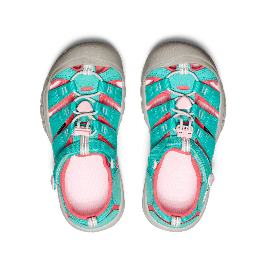 Big Kids' Newport H2 | Bright Aqua/Giggle Pink - Image 4