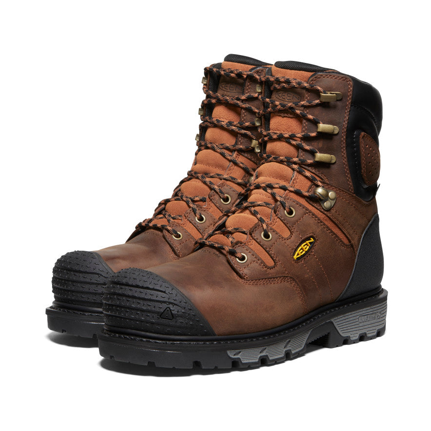 Men's Camden 8 Insulated Waterproof Boot (Carbon Toe) | Leather Brown/Black - Image 2