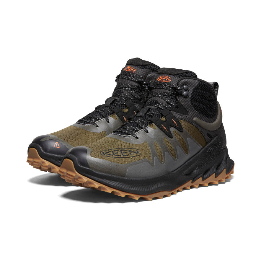 Men's Zionic Waterproof Hiking Boot | Dark Olive/Scarlet Ibis - Image 2