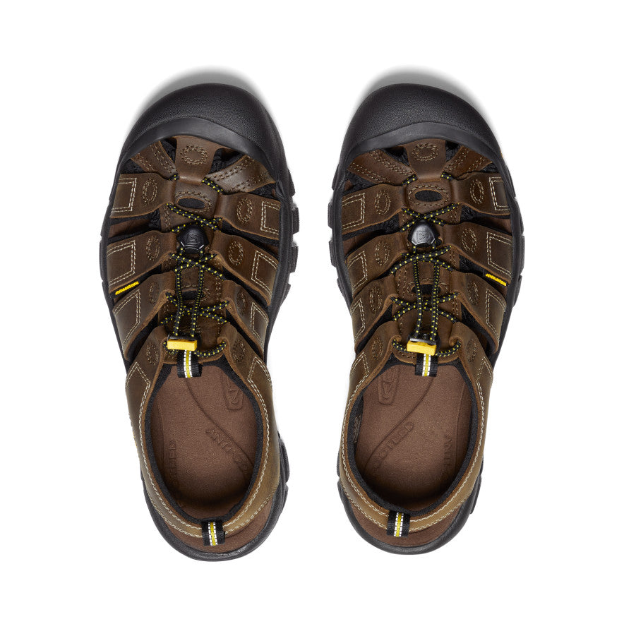 Men's Newport Leather Sandal Wide | Bison - Image 4