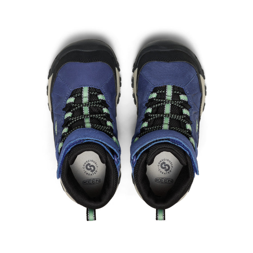 Little Kids' Targhee IV Waterproof Hiking Boot | Skipper Blue/Hemlock - Image 4